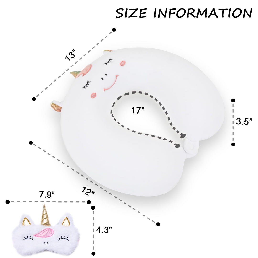 Unicorn Dream Pillow & Mask Set for Kids - DOKUTRONIX