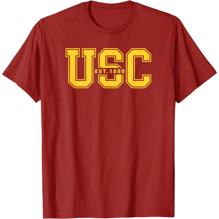 USC Vintage Gold Block Logo Tee 1880 - DOKUTRONIX