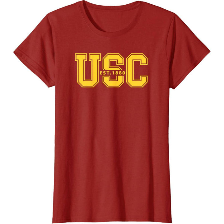 USC Vintage Gold Block Logo Tee 1880 - DOKUTRONIX