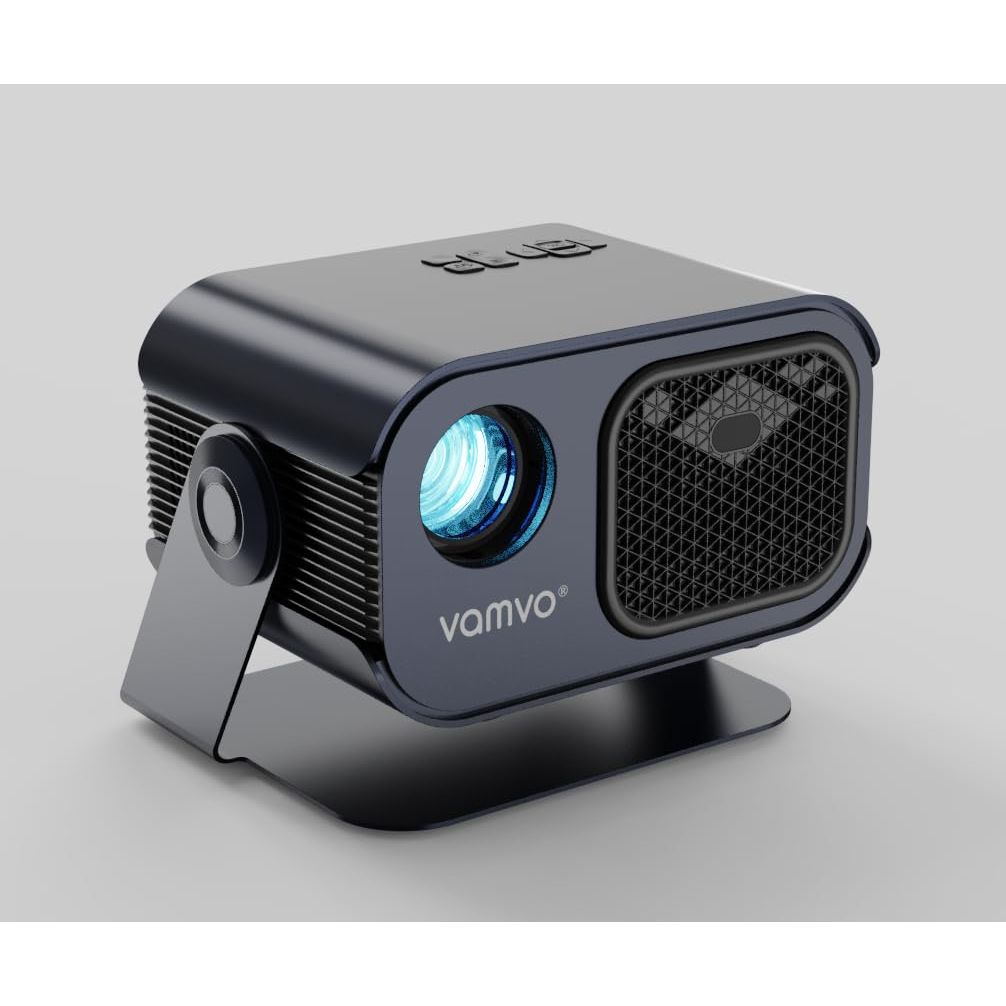 vamvo Mini Projector WiFi Portable Movie Projectors, Outdoor Projector with Stylish streamlined Design, Smartphones and Tablets Can Easy Connection to Video Projectors - DOKUTRONIX