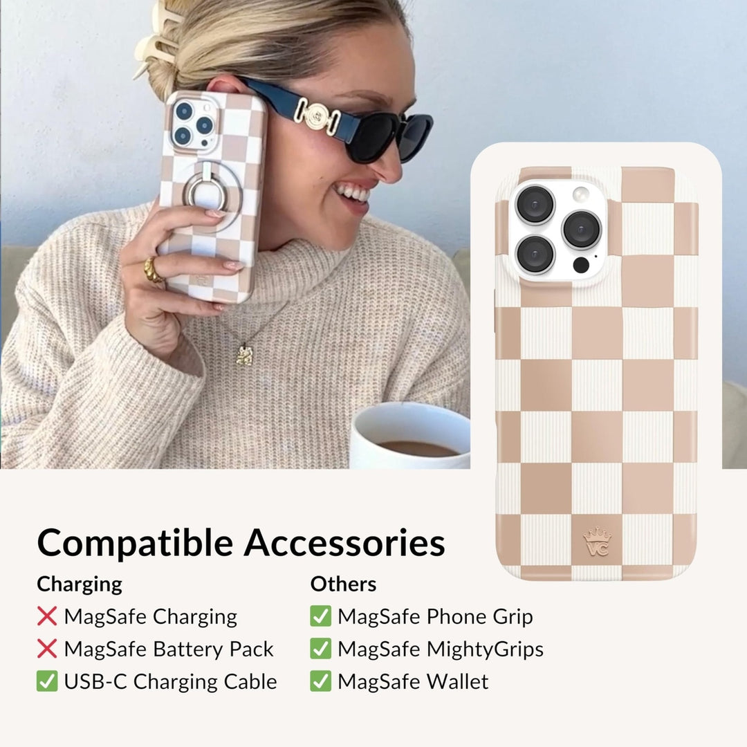 Velvet Caviar Checkered iPhone 16 Plus Case - DOKUTRONIX