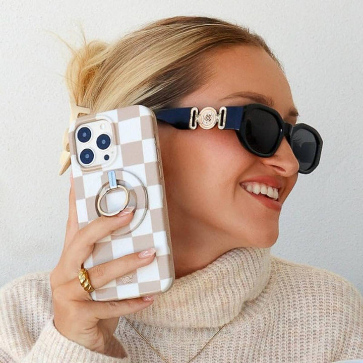 Velvet Caviar Checkered iPhone 16 Plus Case - DOKUTRONIX