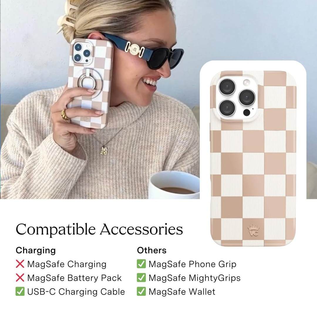Velvet Caviar Checkered iPhone 16 Plus Case - DOKUTRONIX