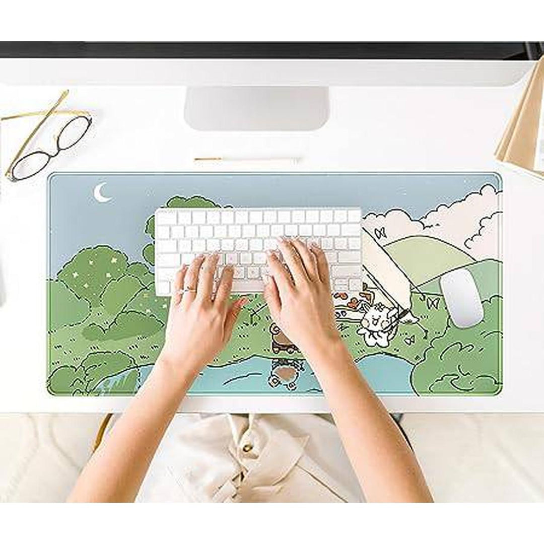 Vibrant Anime Desk Mat - Charming Mouse Pad - DOKUTRONIX