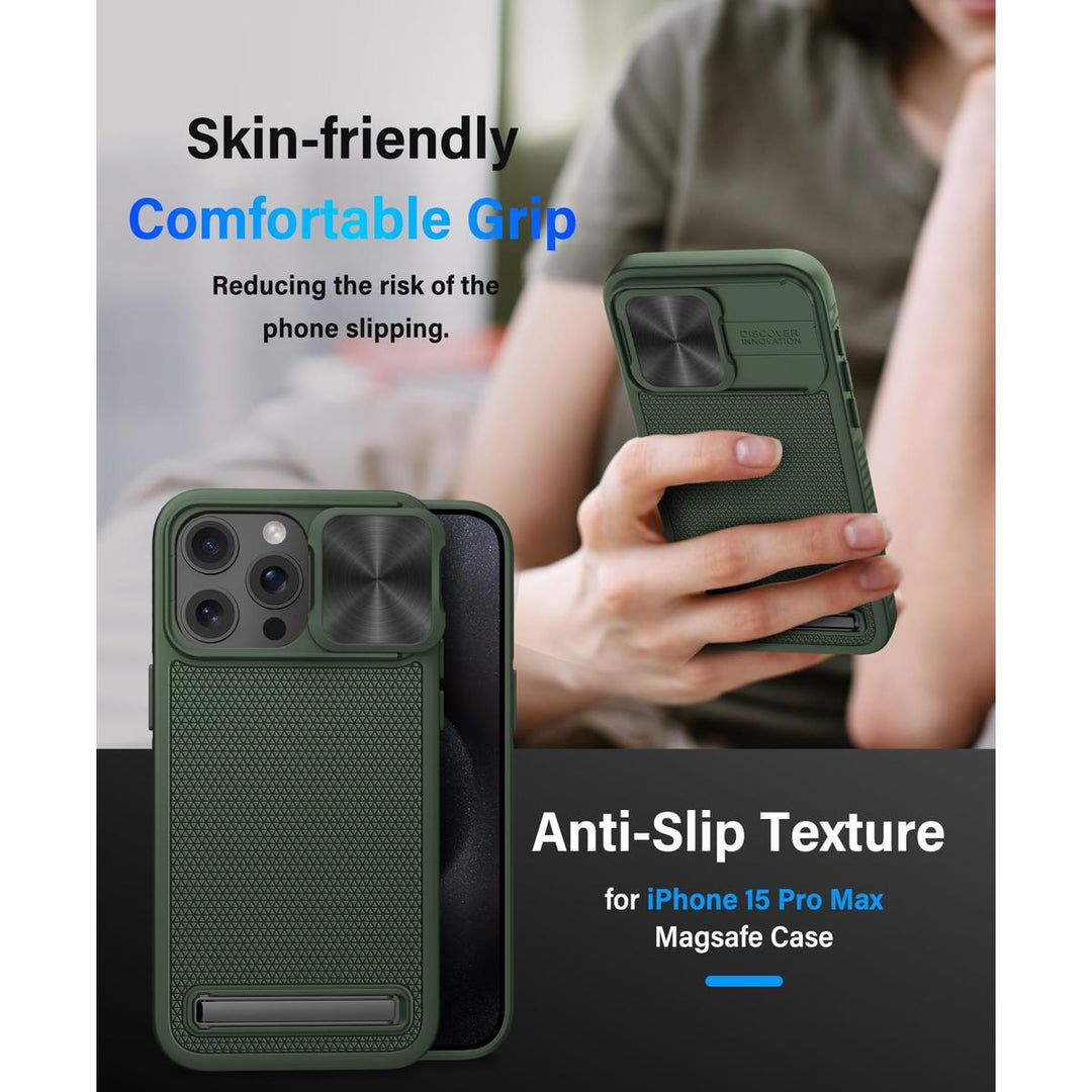 Vihibii Armor Case for iPhone 15 Pro Max - Green - DOKUTRONIX