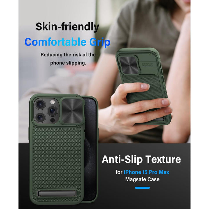 Vihibii Armor Case for iPhone 15 Pro Max - Green - DOKUTRONIX