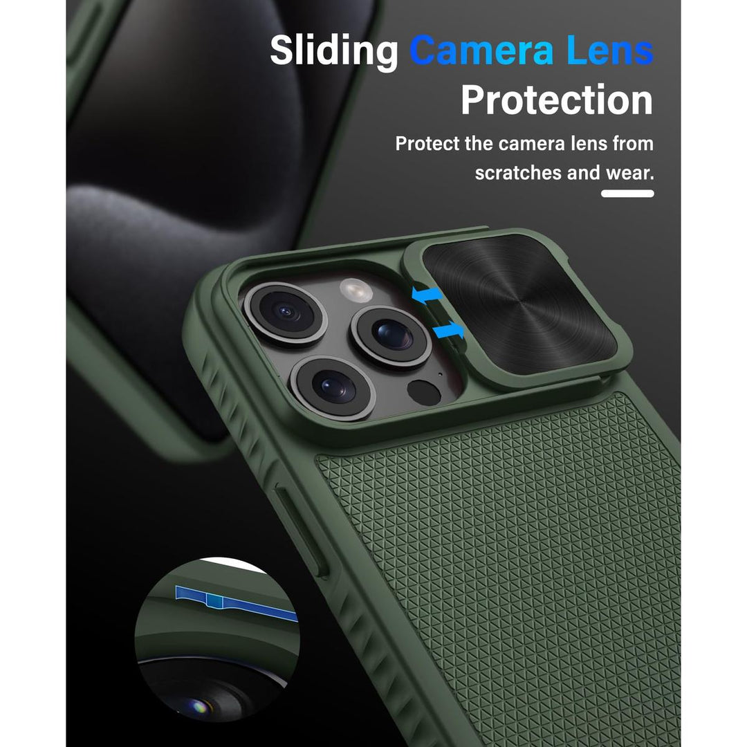 Vihibii Armor Case for iPhone 15 Pro Max - Green - DOKUTRONIX