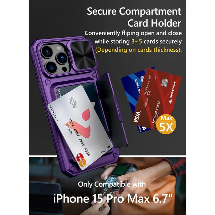 VihiMax Pro Case: Drop-Proof, Card Holder & Kickstand - DOKUTRONIX