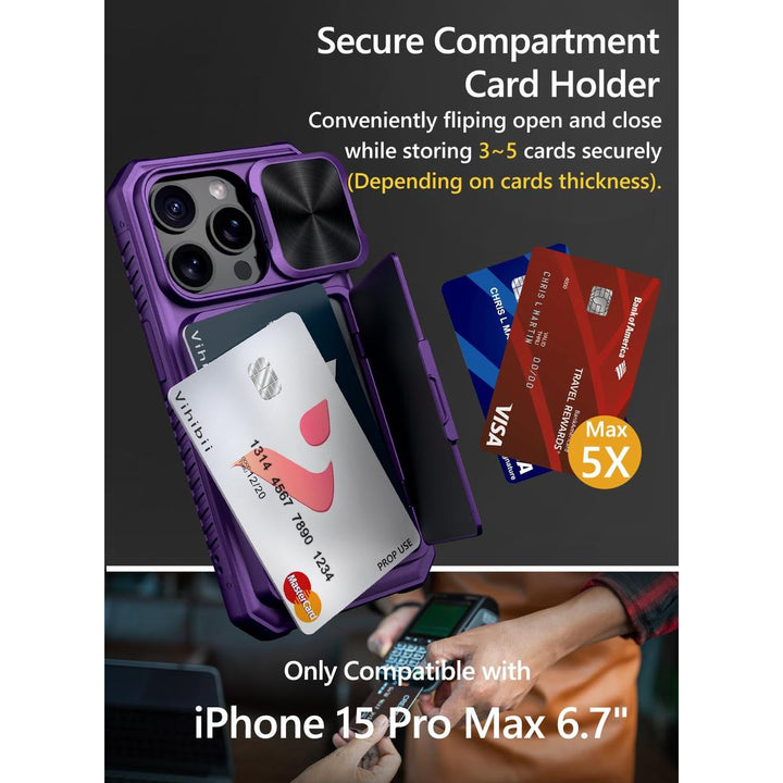 VihiMax Pro Case: Drop-Proof, Card Holder & Kickstand - DOKUTRONIX