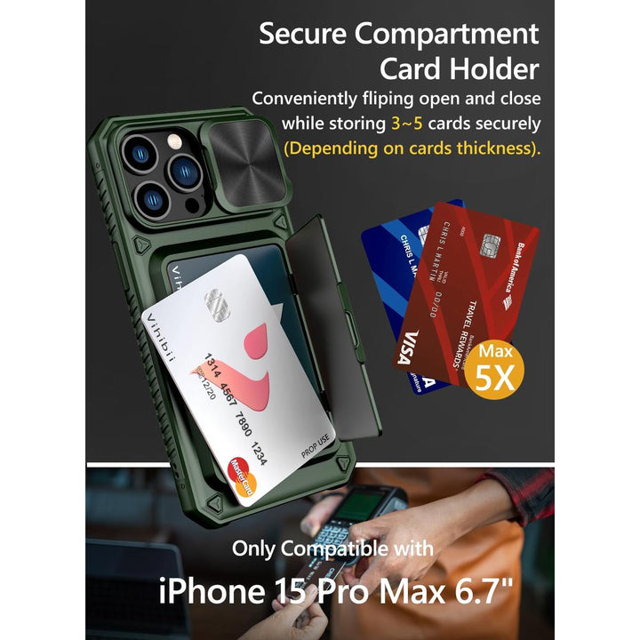 VihiMax Pro Case: Drop-Proof, Card Holder & Kickstand - DOKUTRONIX