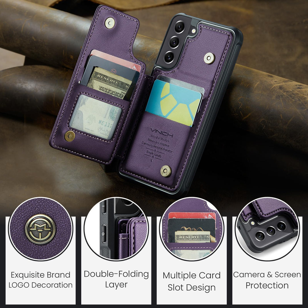 Vinich Wallet Case for Galaxy S22 - DOKUTRONIX