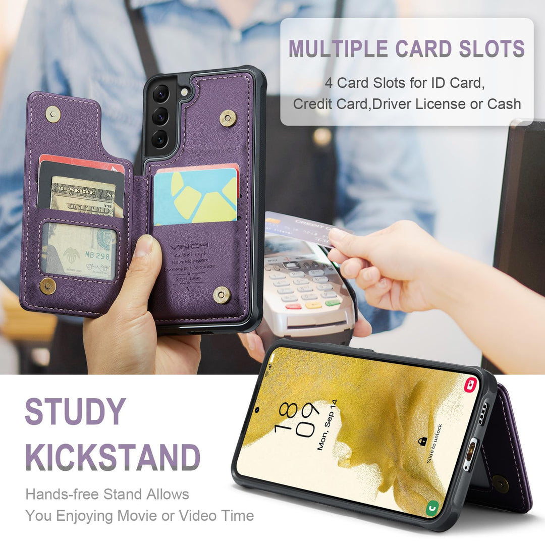 Vinich Wallet Case for Galaxy S22 - DOKUTRONIX