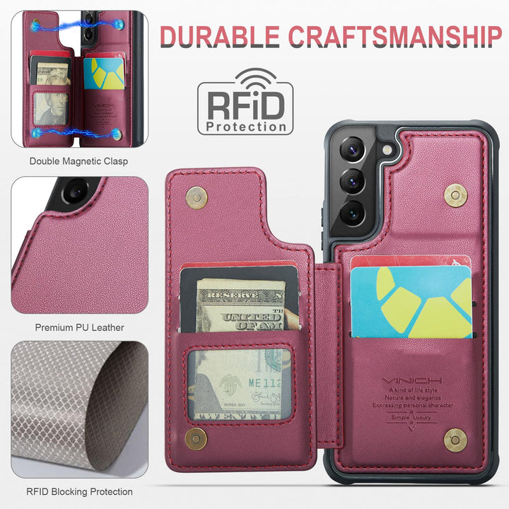 Vinich Wallet Case for Galaxy S22 - DOKUTRONIX