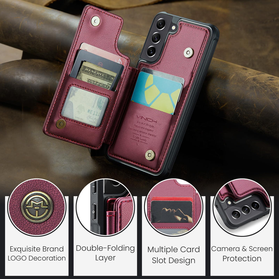 Vinich Wallet Case for Galaxy S22 - DOKUTRONIX