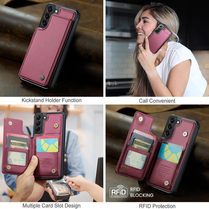 Vinich Wallet Case for Galaxy S22 - DOKUTRONIX