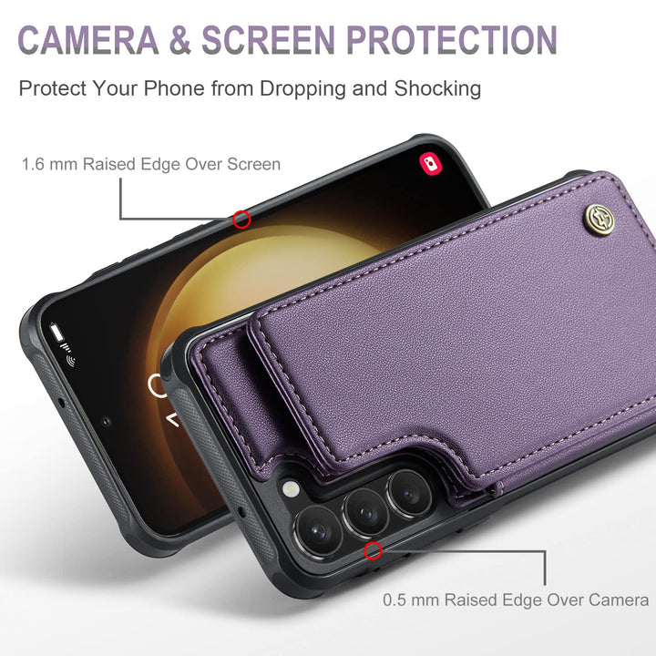 Vinich Shield: Galaxy S23 Plus Wallet Case - Purple - DOKUTRONIX