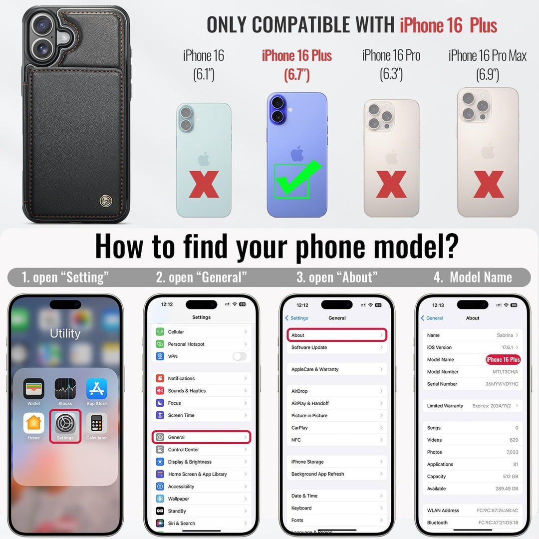 Vinich Shield: iPhone 16 Pro Wallet Case, Purple - DOKUTRONIX