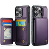 Vinich Shield: iPhone 16 Pro Wallet Case, Purple