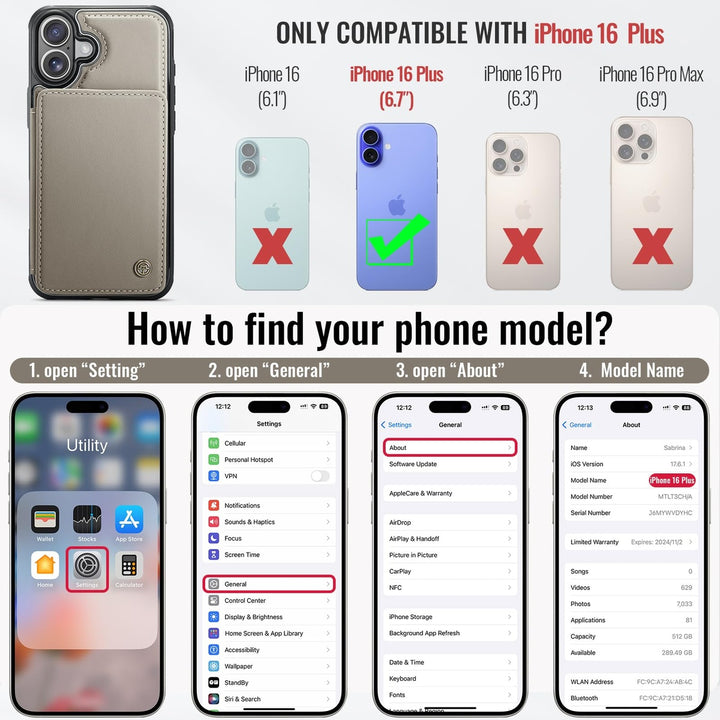 Vinich Shield: iPhone 16 Pro Wallet Case, Purple - DOKUTRONIX