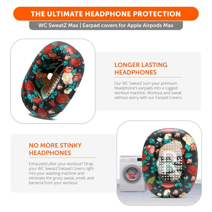 Wicked Cushions SweatZ Max: Floral Earpad Covers - DOKUTRONIX