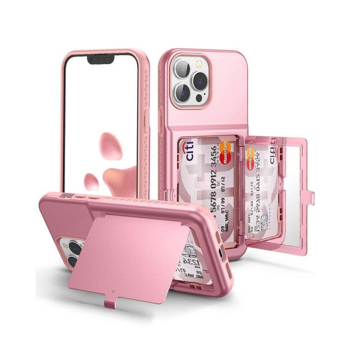 WeLoveCase Chic Pink Wallet Case for iPhone 13 Pro Max - DOKUTRONIX