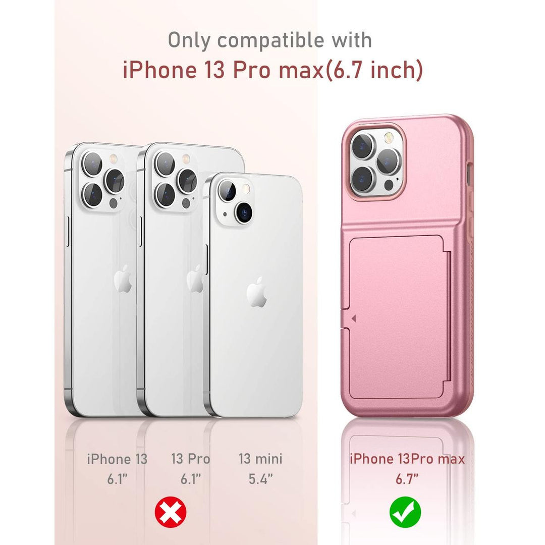 WeLoveCase Chic Pink Wallet Case for iPhone 13 Pro Max - DOKUTRONIX