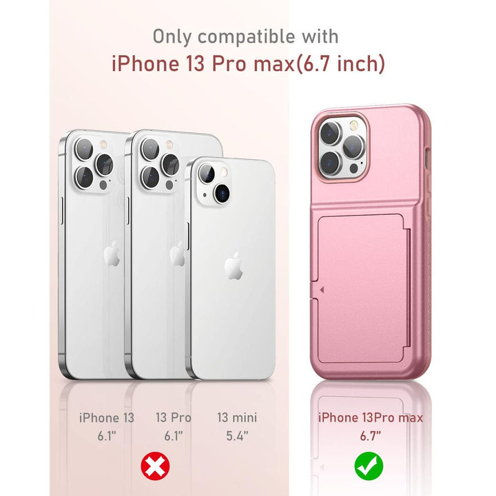 WeLoveCase Chic Pink Wallet Case for iPhone 13 Pro Max - DOKUTRONIX