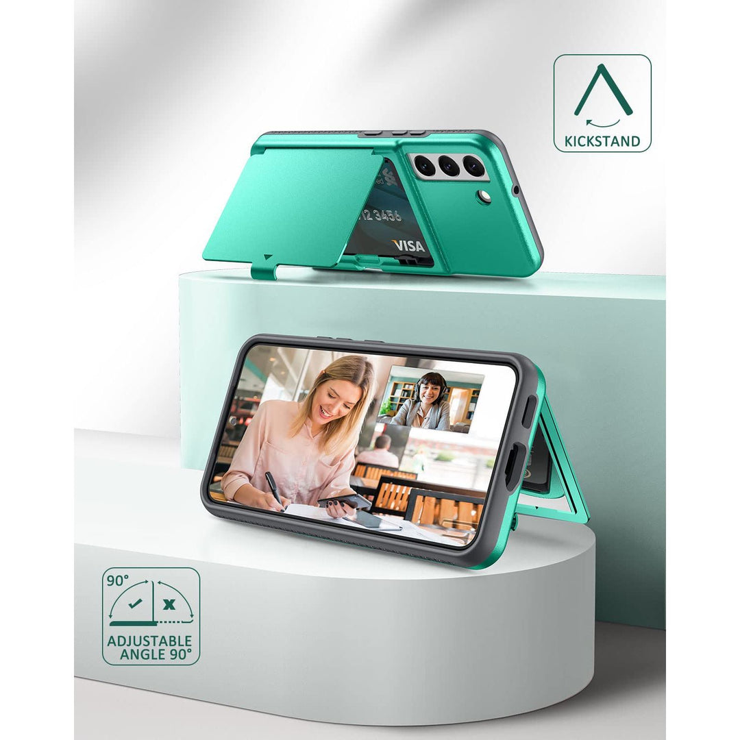 WeLoveCase Galaxy S22 Wallet & Mirror Cover - Purple - DOKUTRONIX