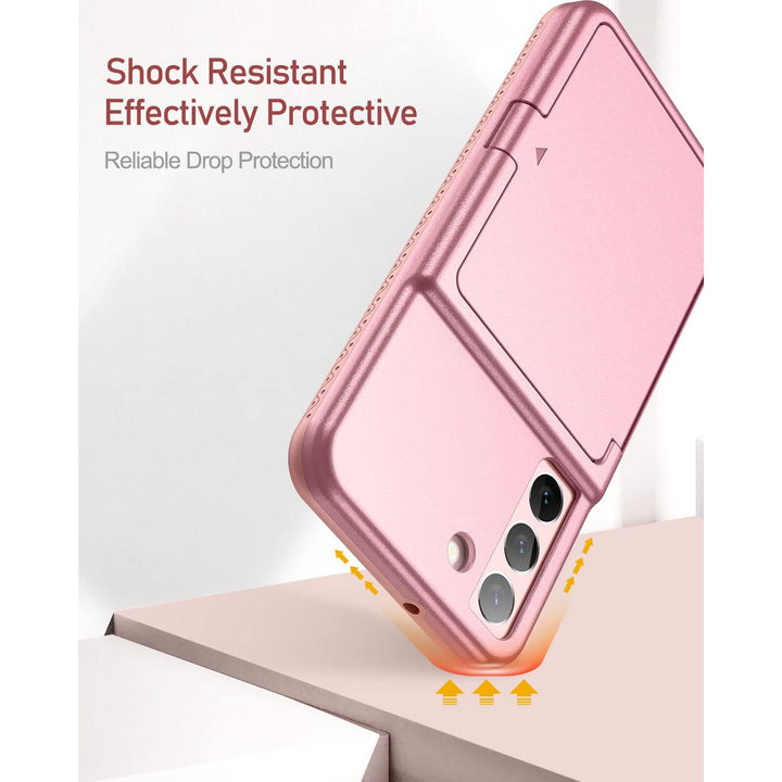 WeLoveCase Galaxy S22 Wallet & Mirror Cover - Purple - DOKUTRONIX