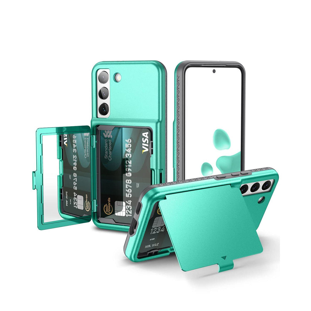 WeLoveCase Galaxy S22 Wallet & Mirror Cover - Purple - DOKUTRONIX