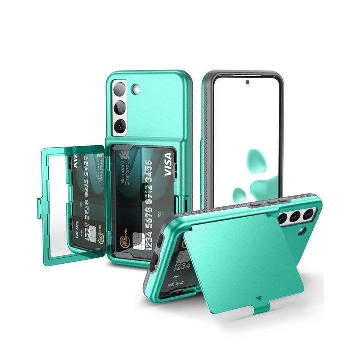 WeLoveCase Galaxy S22 Wallet & Mirror Cover - Purple - DOKUTRONIX