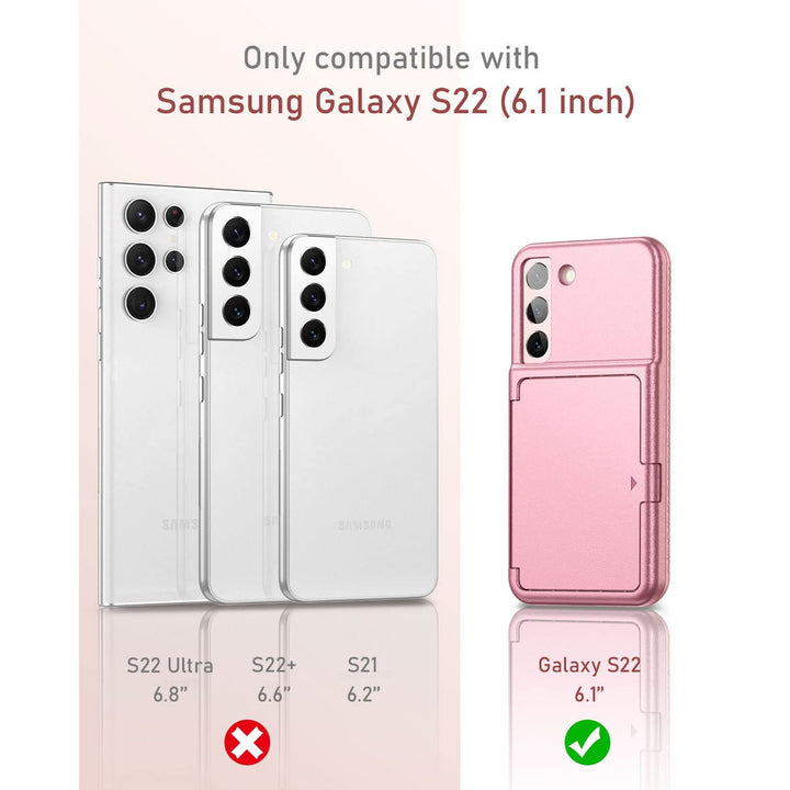 WeLoveCase Galaxy S22 Wallet & Mirror Cover - Purple - DOKUTRONIX