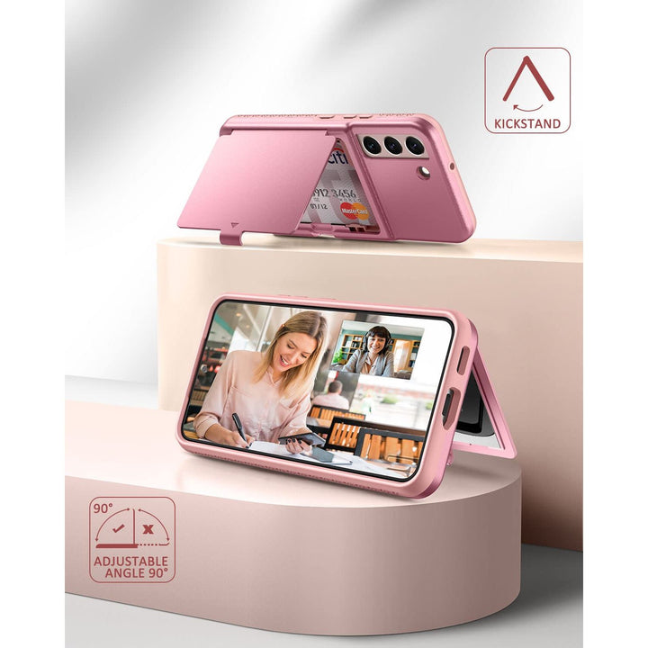 WeLoveCase Galaxy S22 Wallet & Mirror Cover - Purple - DOKUTRONIX