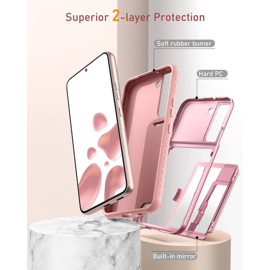 WeLoveCase Galaxy S22 Wallet & Mirror Cover - Purple - DOKUTRONIX