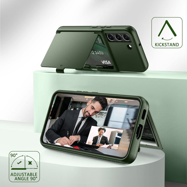 WeLoveCase Galaxy S22 Wallet & Mirror Cover - Purple - DOKUTRONIX