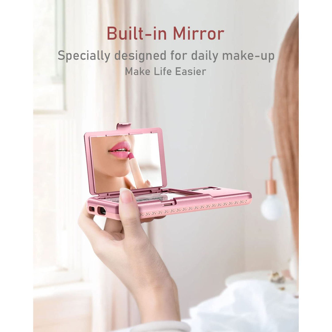 WeLoveCase Galaxy S22 Wallet & Mirror Cover - Purple - DOKUTRONIX