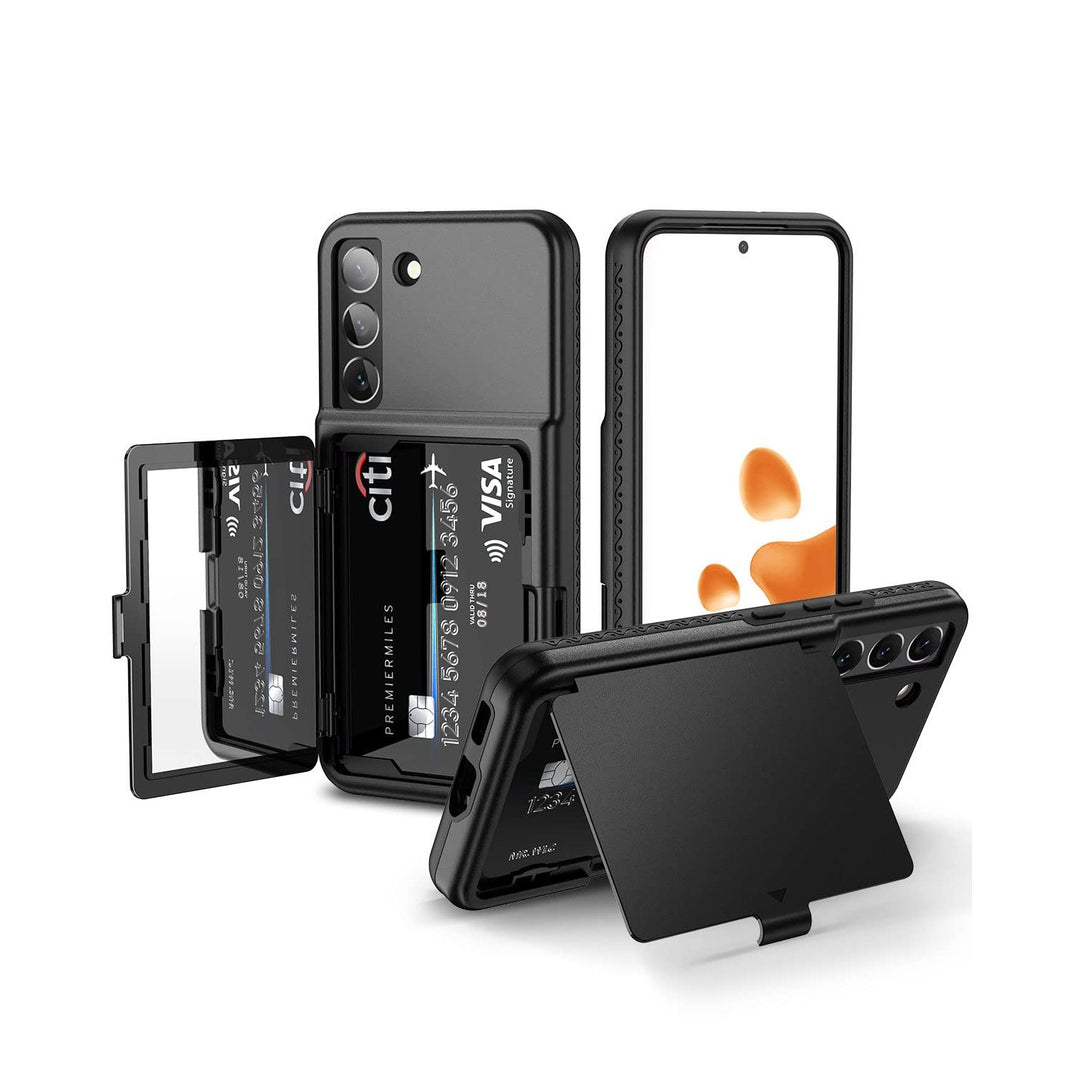 WeLoveCase Galaxy S22 Wallet & Mirror Cover - Purple - DOKUTRONIX