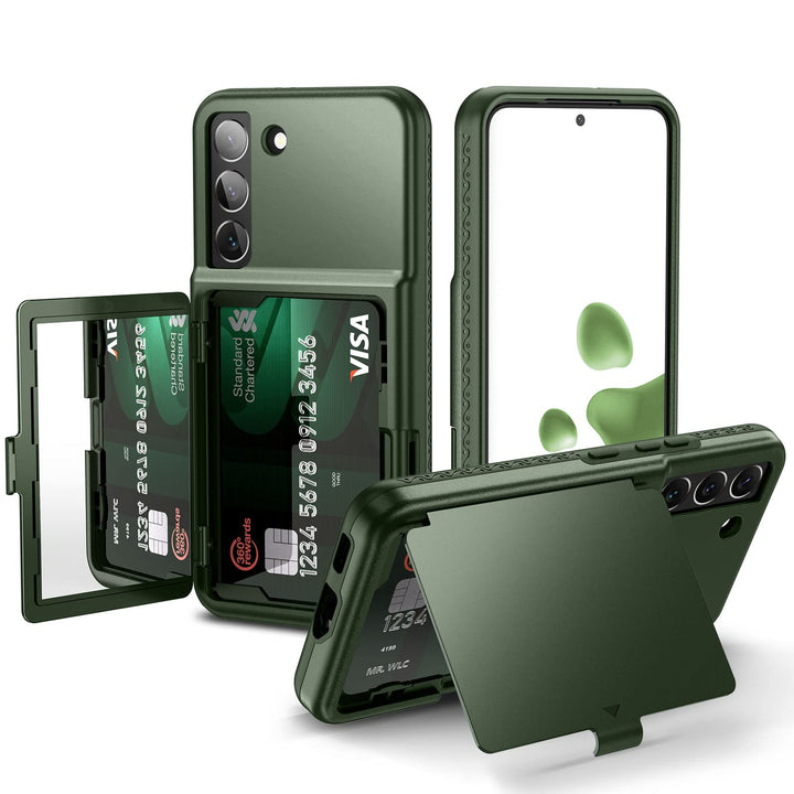 WeLoveCase Galaxy S22 Wallet & Mirror Cover - Purple - DOKUTRONIX