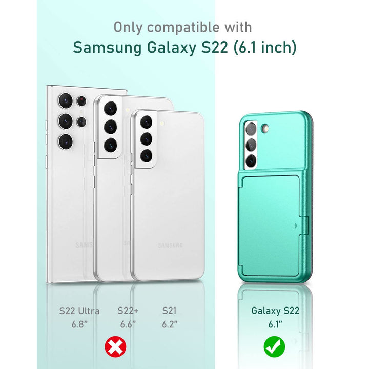 WeLoveCase Galaxy S22 Wallet & Mirror Cover - Purple - DOKUTRONIX