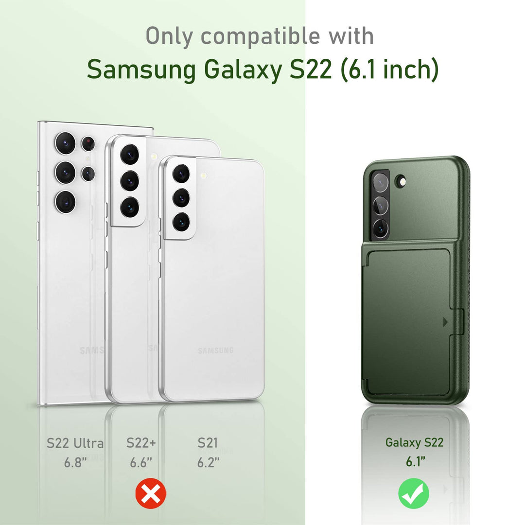 WeLoveCase Galaxy S22 Wallet & Mirror Cover - Purple - DOKUTRONIX