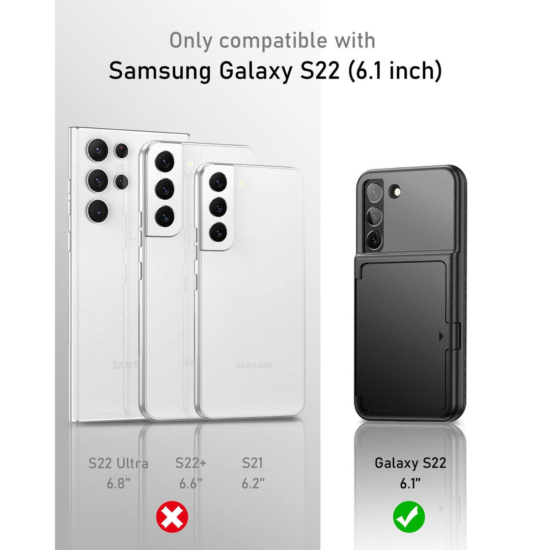 WeLoveCase Galaxy S22 Wallet & Mirror Cover - Purple - DOKUTRONIX