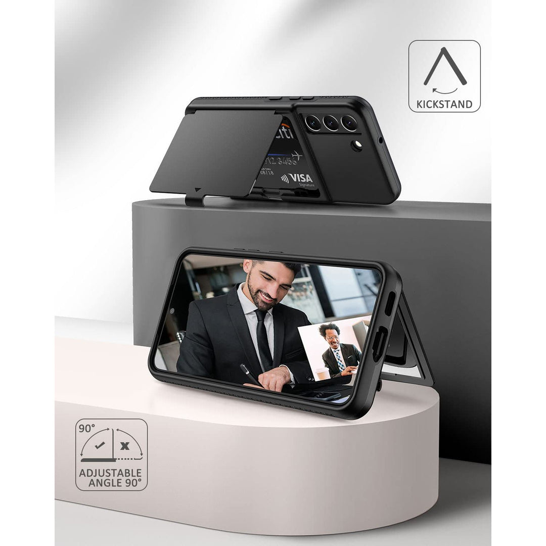 WeLoveCase Galaxy S22 Wallet & Mirror Cover - Purple - DOKUTRONIX