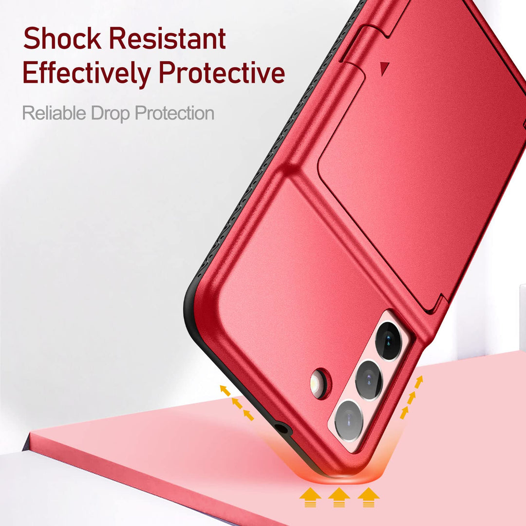 WeLoveCase Galaxy S22 Wallet & Mirror Cover - Purple - DOKUTRONIX