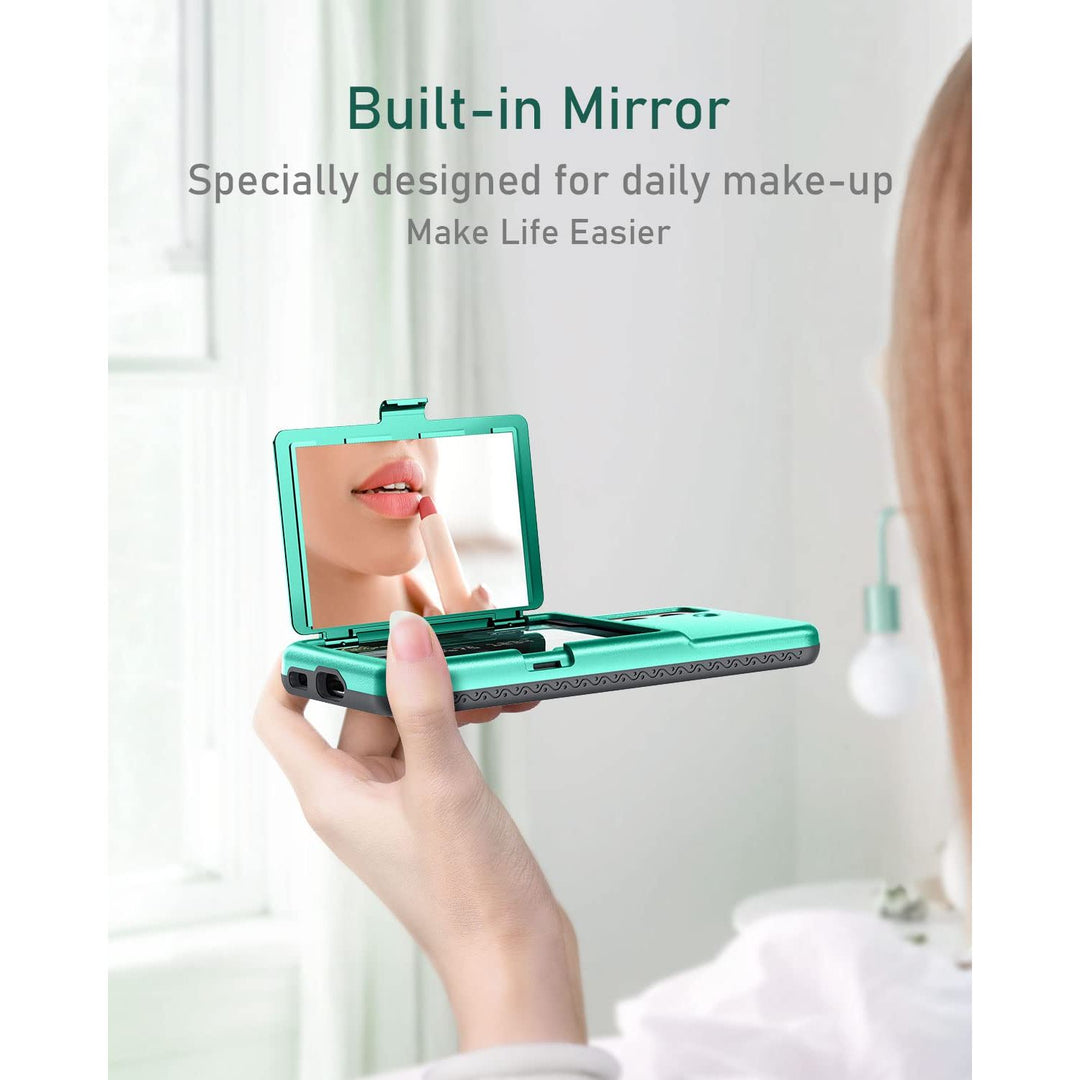 WeLoveCase Galaxy S22 Wallet & Mirror Cover - Purple - DOKUTRONIX