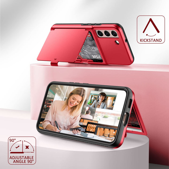 WeLoveCase Galaxy S22 Wallet & Mirror Cover - Purple - DOKUTRONIX