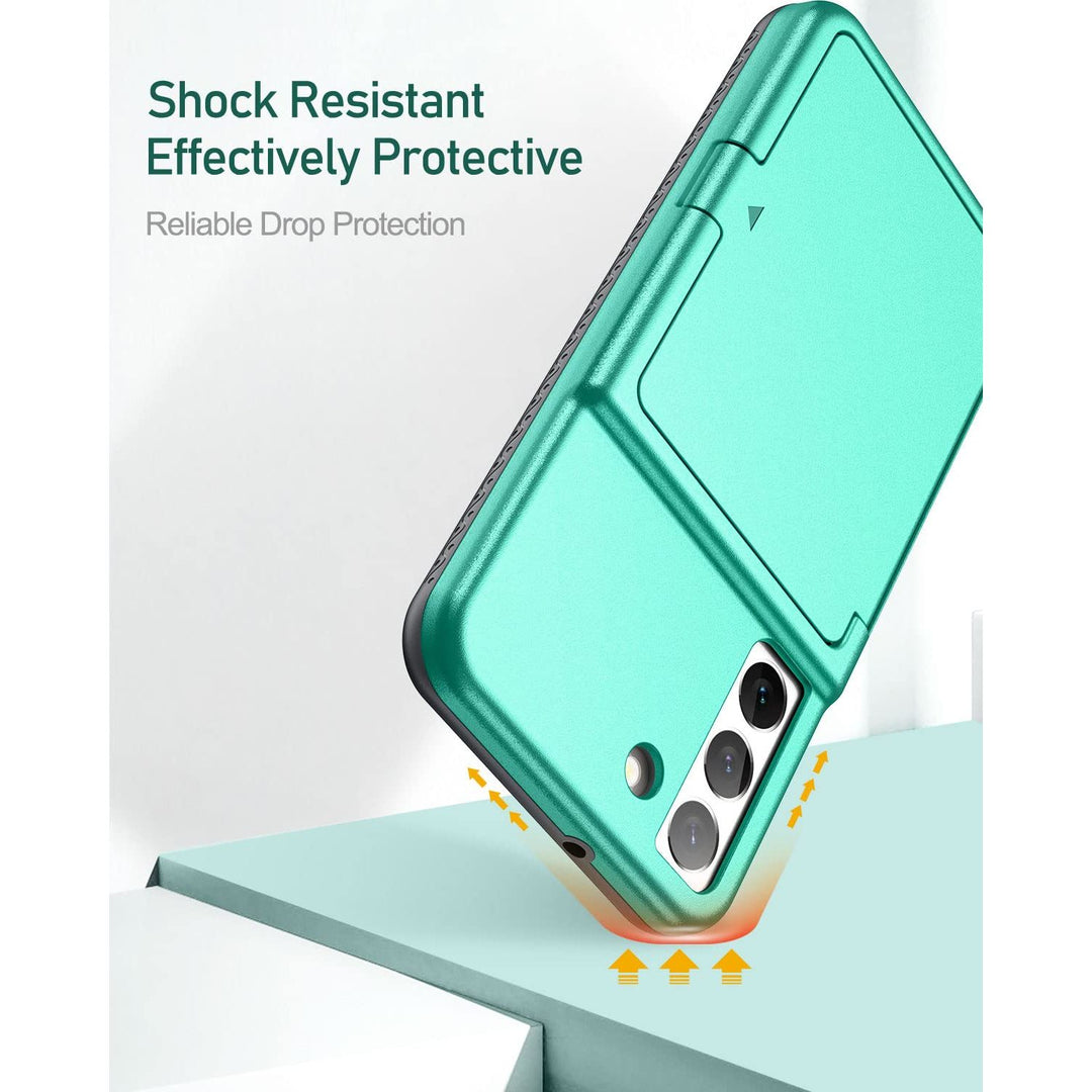 WeLoveCase Galaxy S22 Wallet & Mirror Cover - Purple - DOKUTRONIX