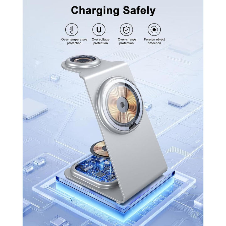 MagCharge Pro: 3-in-1 Aluminum Station for Apple - DOKUTRONIX