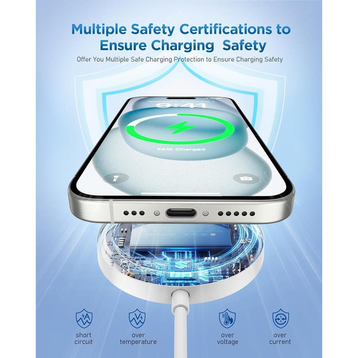 iCharge MagSafe Wireless Charger - White Edition - DOKUTRONIX