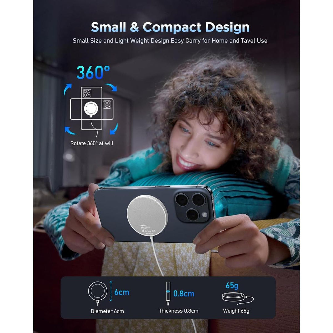 iCharge MagSafe Wireless Charger - White Edition - DOKUTRONIX