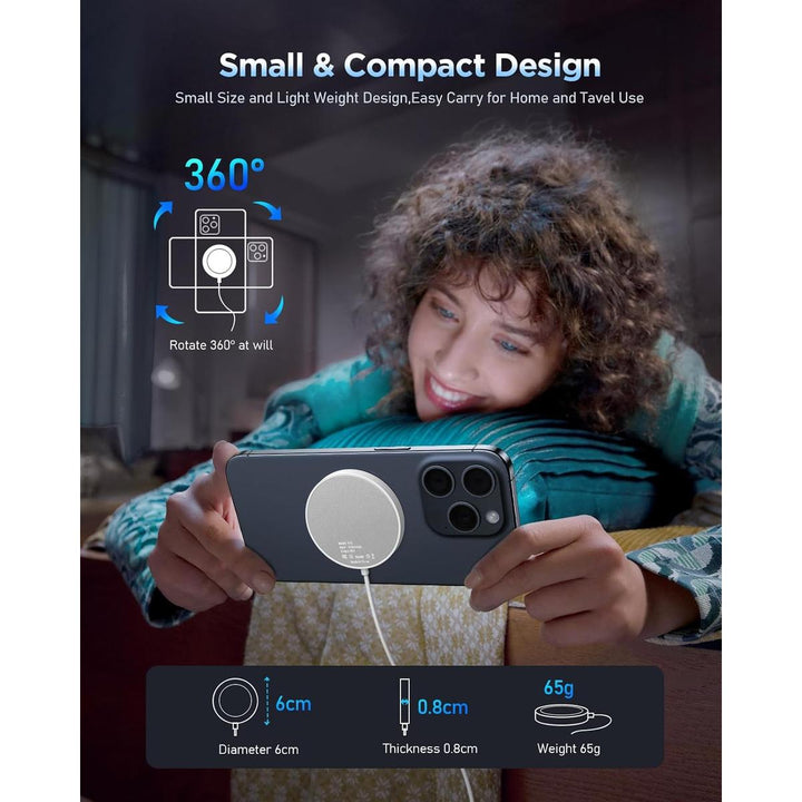 iCharge MagSafe Wireless Charger - White Edition - DOKUTRONIX